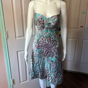 NWT Antonio Melani Silk Paisley Dress Size 4
